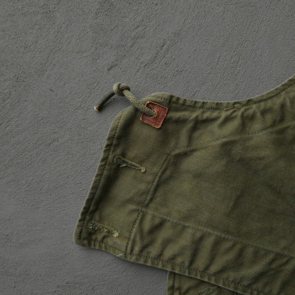 Vintage 1940s Green M-1943 Field Jacket Hood Medium Military US Army M-43 - Picture 7 of 10